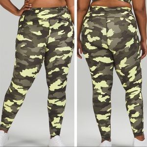 LULULEMON NWT SWIFT SPEED HIGH RISE TIGHT LEGGINGS 28” HERITAGE 365 CAMO GREEN